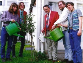 1994, Verleihung der Bayer. Umweltmedaille; v.l.: R. Wachsmann, H. Scharrer, Dr. H.Weinzierl, Vorsitzender BN Bayern, A. Wolfrum, P. Caramagno