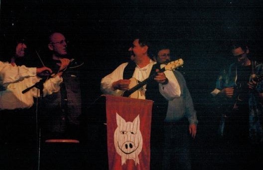 Robert Wachsmann, Jörg Ermisch (Liederjan), Reiner Rumpf, Hanzie Scharrer 2002